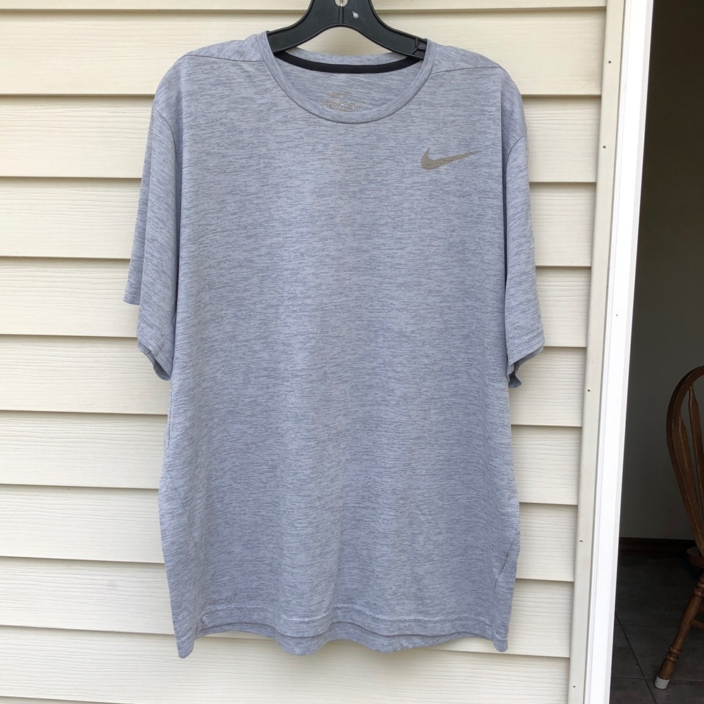Nike Light Gray Heather Dri-FIT Short Sleeve Tee